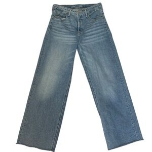 Old Navy Ski Hi Wide Leg Extra High Rise Trendy Casual Denim Jeans Women’s 8